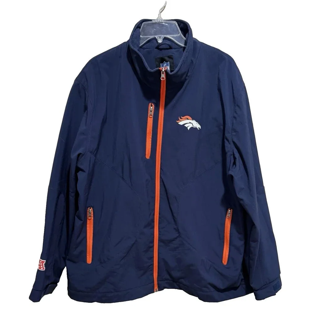 Denver Broncos Mens XL NFL Officially Licensed G-III Soft Shell Full Zip Jacket